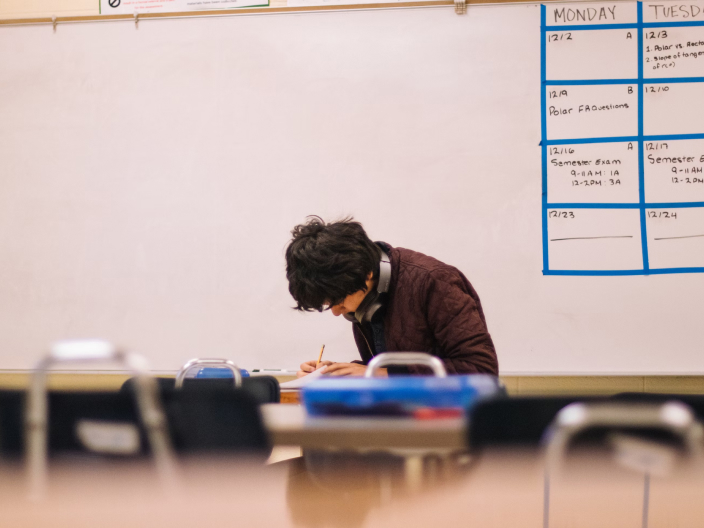 Student in a school using Teleskop School